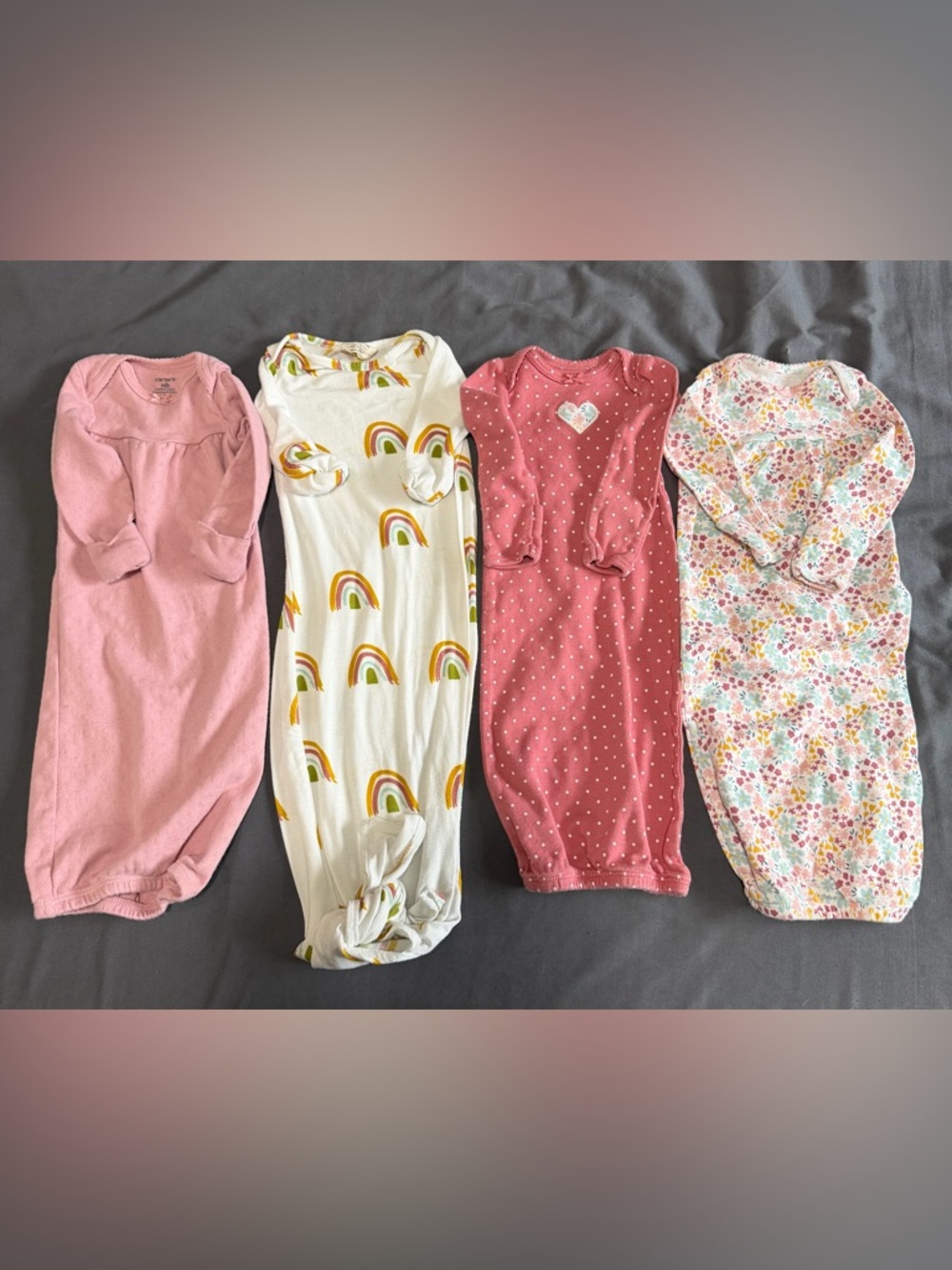 Newborn sleep gown bundle (4)